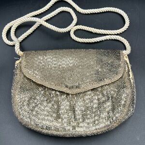 Walborg Silver Beaded Shoulder Bag